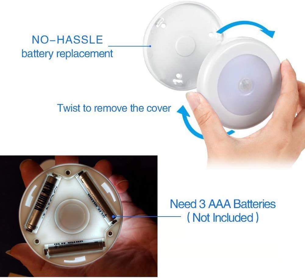 AIGUOZER 6 Pack LED Motion Sensor Night Light - Image 5