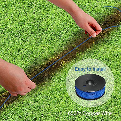 COVONO Electric Dog Fence,In Ground Pet Containment System for 1 Dog(Underground/Aboveground,Waterproof/Rechargeable Collar,Static/Tone Correction)
