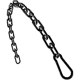 Mixizigoz Fitness Chain, Weight Lifting Chain, 304 Stainless Steel Exercise Cable Machine Extension, LAT Pulldown Bar Extension Attacment for Home Gym