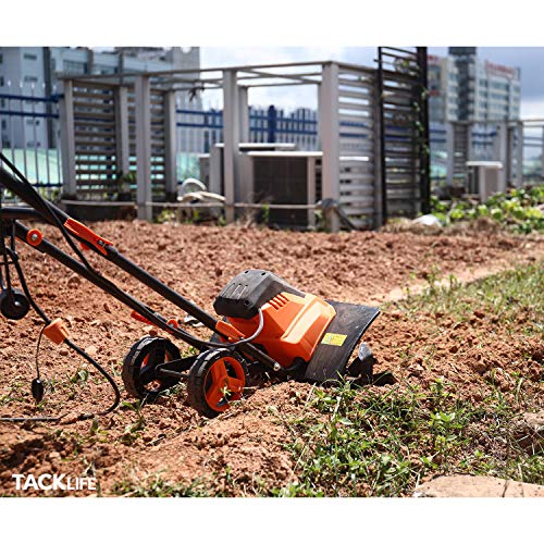 TACKLIFE Advanced Tiller, 18Inch Electric Tiller, 13.5 Amp, Removable