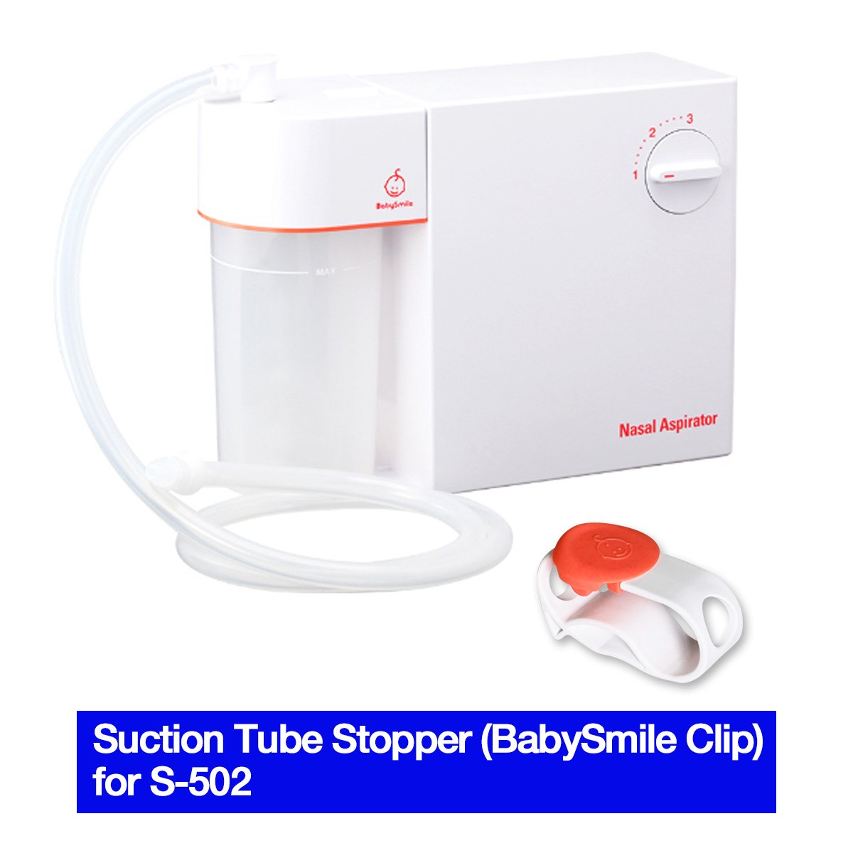 Suction Tube Stopper (BabySmile Clip) for BabySmile Nasal Aspirator S-502,S-503, S-504