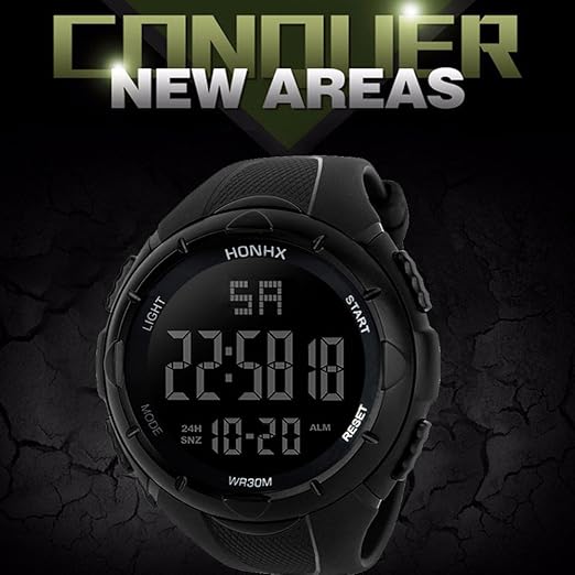 Amazon.com: Zaidern LED Sport Watches,Mens Watch Luxury ...