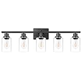 Ascher 5-Light 37.8" Wall Sconces, Modern Vanity