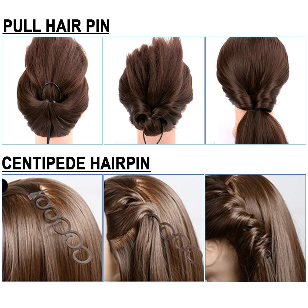 Hair Styling Accessories Kit Fashion Hair Design Styling Tools Magic Simple Fast Hair Braid Tools DIY Hair Accessories for Women and Girls (12 Styles): Beauty