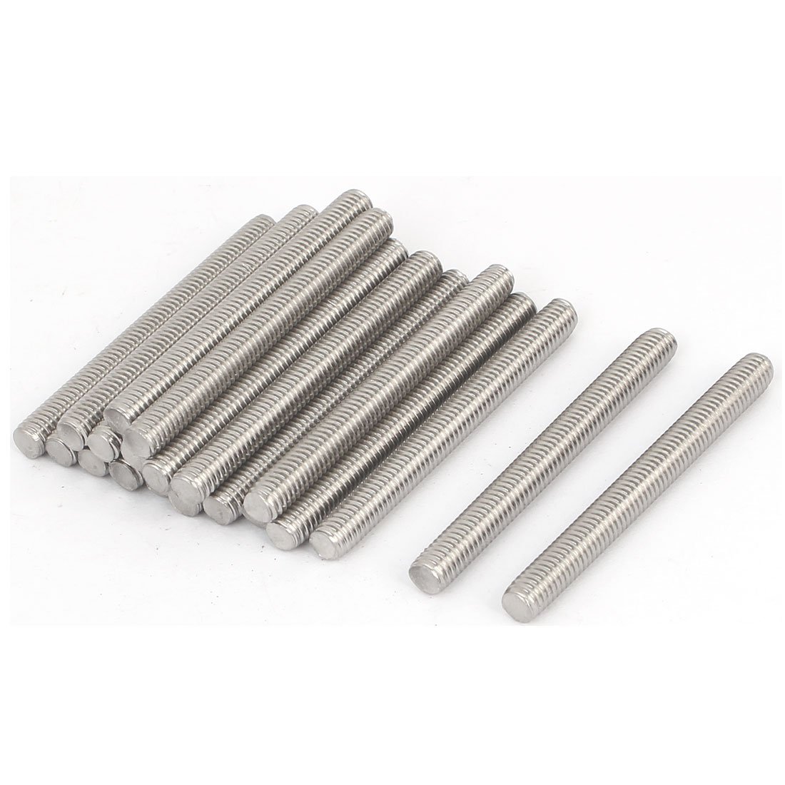 Sourcingmap M6 x 60mm 304 Stainless Steel Male Threaded Rod Bar Studs Fasteners 20 Pcs