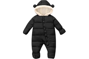 BFUSTYLE Baby Snowsuit 0-24 Months Winter Clothes Infant Boy Girl Puffer Jacket Newborn One Piece Coat with Hooded