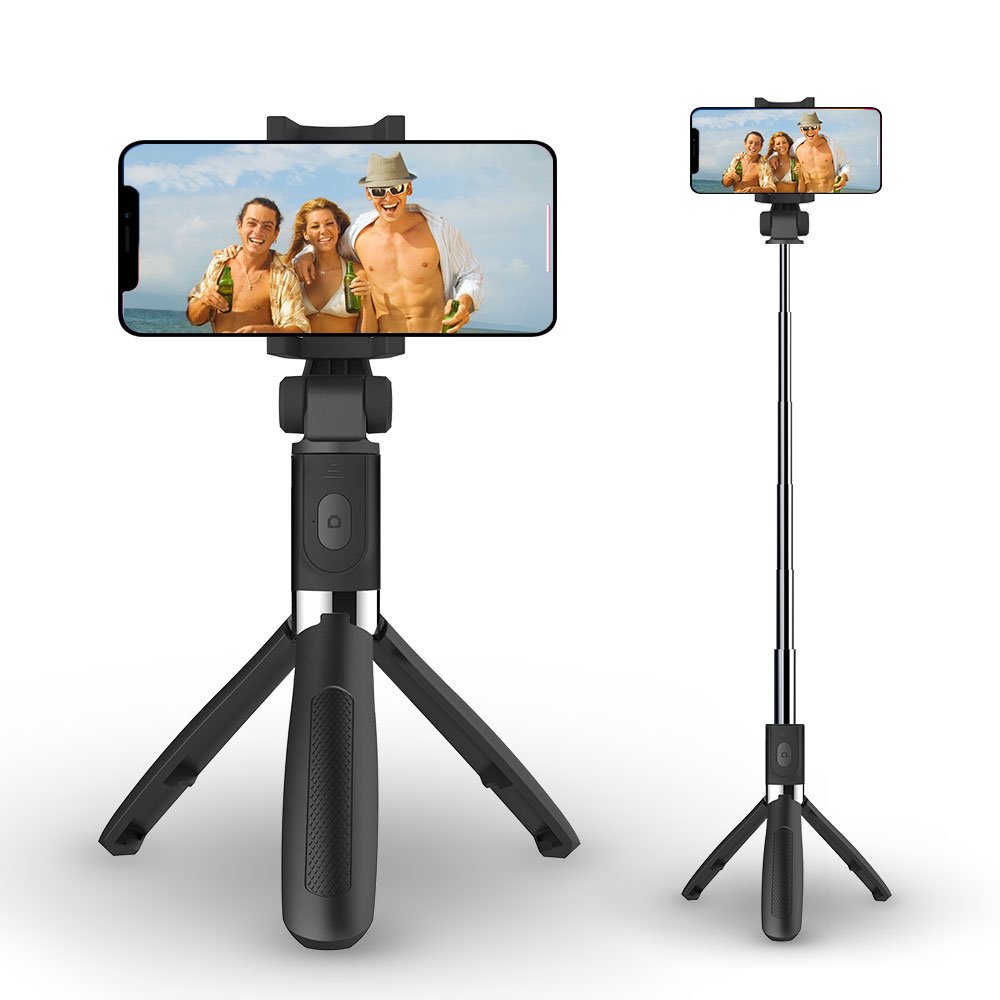 Selfie Stick Tripod with Bluetooth Wireless Remote,Ausemku Extendable Cell Phone
