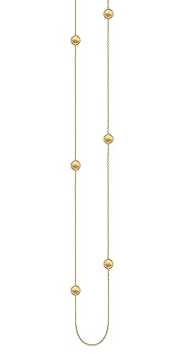 You.Me.We. - lange Halskette aus plattiertem 18 Karat Gold mit Perlen - 110 cm - Damenschmuck