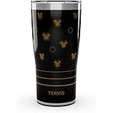 Tervis Traveler Disney - Mickey Golden Sunburst Triple Walled Insulated Tumbler Travel Cup Keeps Drinks Cold & Hot, 20oz, Stainless Steel