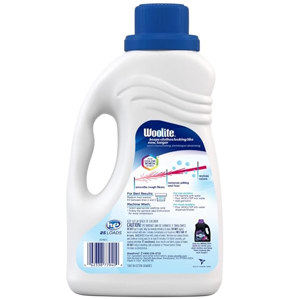 WOOLITE DAMAGE DEFENSE LIQUID LAUNDRY DETERGENT – PROTECTS CLOTHES FROM STRETCHING & PILLING, 50OZ