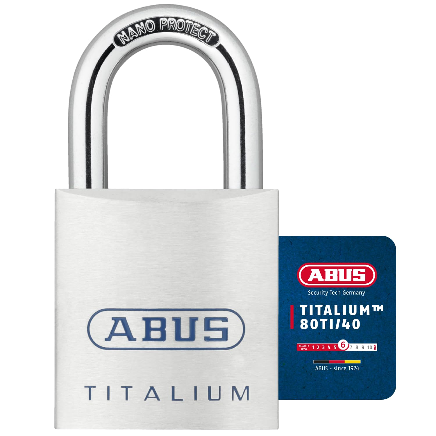ABUS 80Ti/40 40mm Titalium Padlock Keyed Alike KA8011