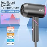 DEWILY Hair Dryer Travel 1800W Foldable Ionic Fast Dry Compact for Curly view 4