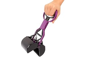 UPTUOLI Pet Pooper Scooper for Dogs Cats Non-Breakable High Strength Material Durable Spring Easy Pick Up Grass Gravel Jaw Claw Rake for Kids Children Women Men