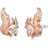 Dorunmo Studs Earrings for Women 925 Sterling Silver Animal Earrings Jewelry Christmas Gifts for Women Girls