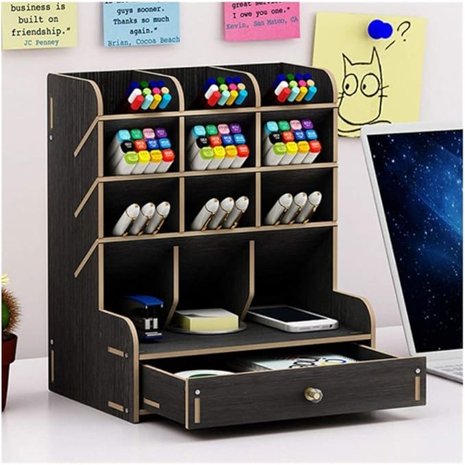 wuyou Desk Organizer Multifunktions-Holz-Desktop ...