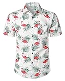 Men's Hawaiian Shirt Funky Blue Beach Printed