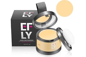 EFLY Root Touch Up Gray Hair Shadow Powder Root Cover Up Hairline Powder For Thinning Hair Women Men Eyebrows, Beard Line (Light Blonde)