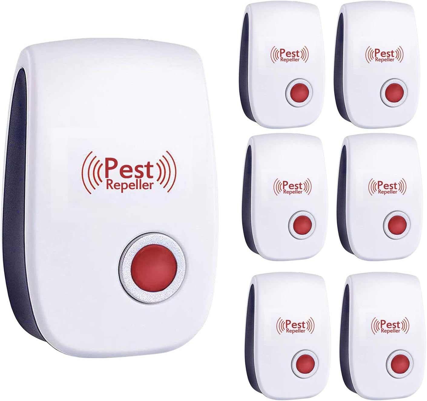 Ultrasonic Plug in Repellent Electronic Defender for Home Office Warehouse Hotel Red Color(6 Pack) : Garden & Outdoor