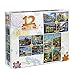 12 Puzzles in 1 Box Family Puzzle Pack (Various Artists) Lighthouse, Ships, Boats, Sail Boats, Ocean, Sea Ports, Docks, Nautical