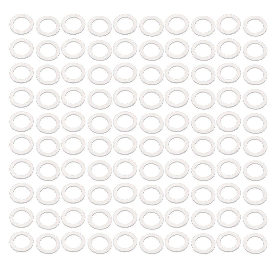 Sourcingmap 12mmx18mmx1.2mm Motorcycle Hardware Drain Plug Aluminum Washer Seal 100pcs