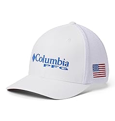 Columbia Unisex Pfg Mesh Ball Cap, White, Vivid