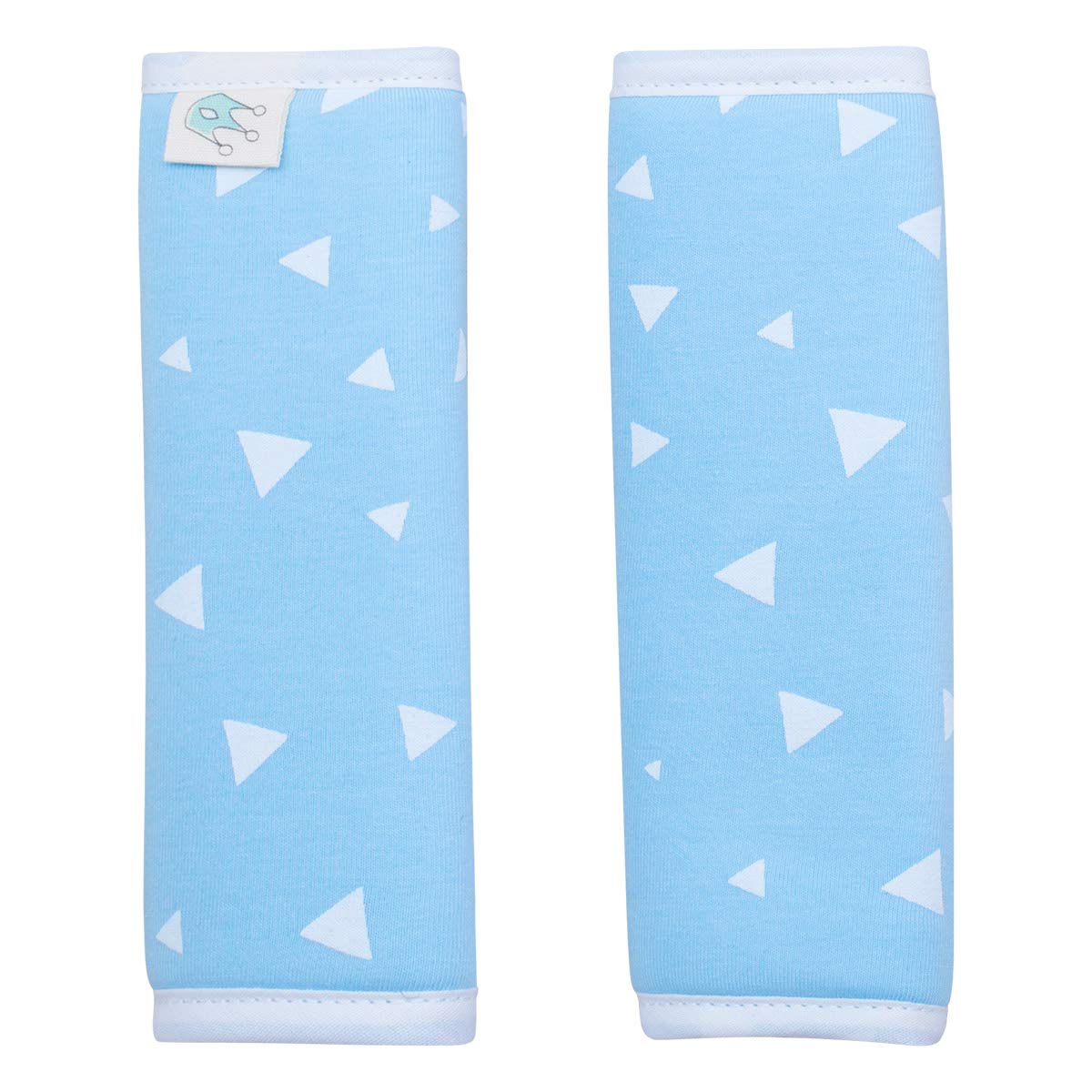 JYOKO Kids Padded Harness Protector for Stroller Carseat (Blue Sparkles, 17 x 18)