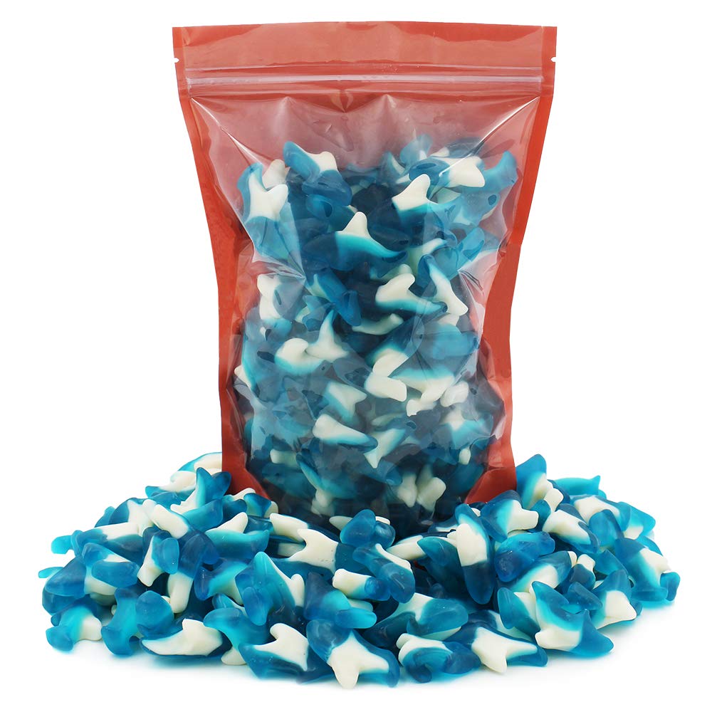 Blue Shark Gummi Candy, Assorted Fruit Flavors Gummies