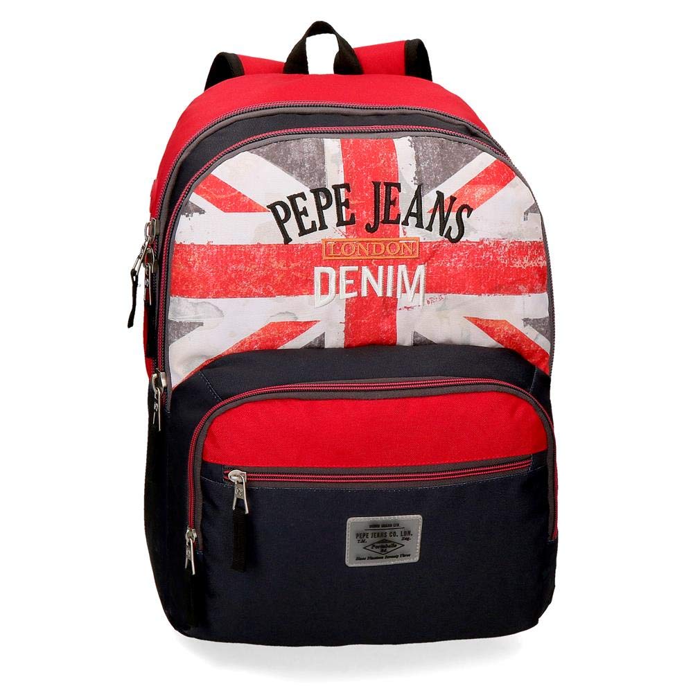 Pepe Jeans Calvin Double compartment Backpack Multicoloured 32x45x15 cms Polyester 21.6L