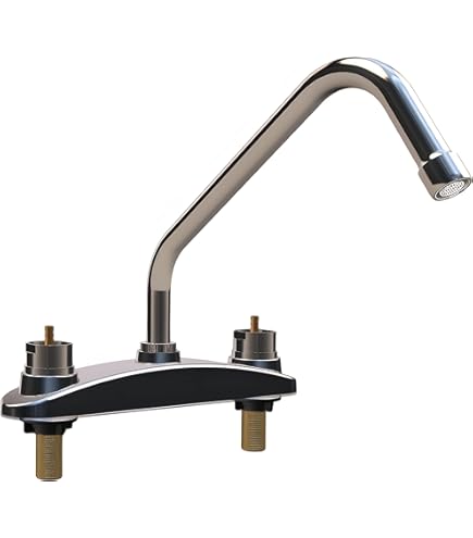 Monomando Para Fregadero Mezcladora Con Desagu00fce 8-12 In Acero - Main Image