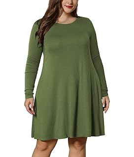 plus size swing dress with pockets