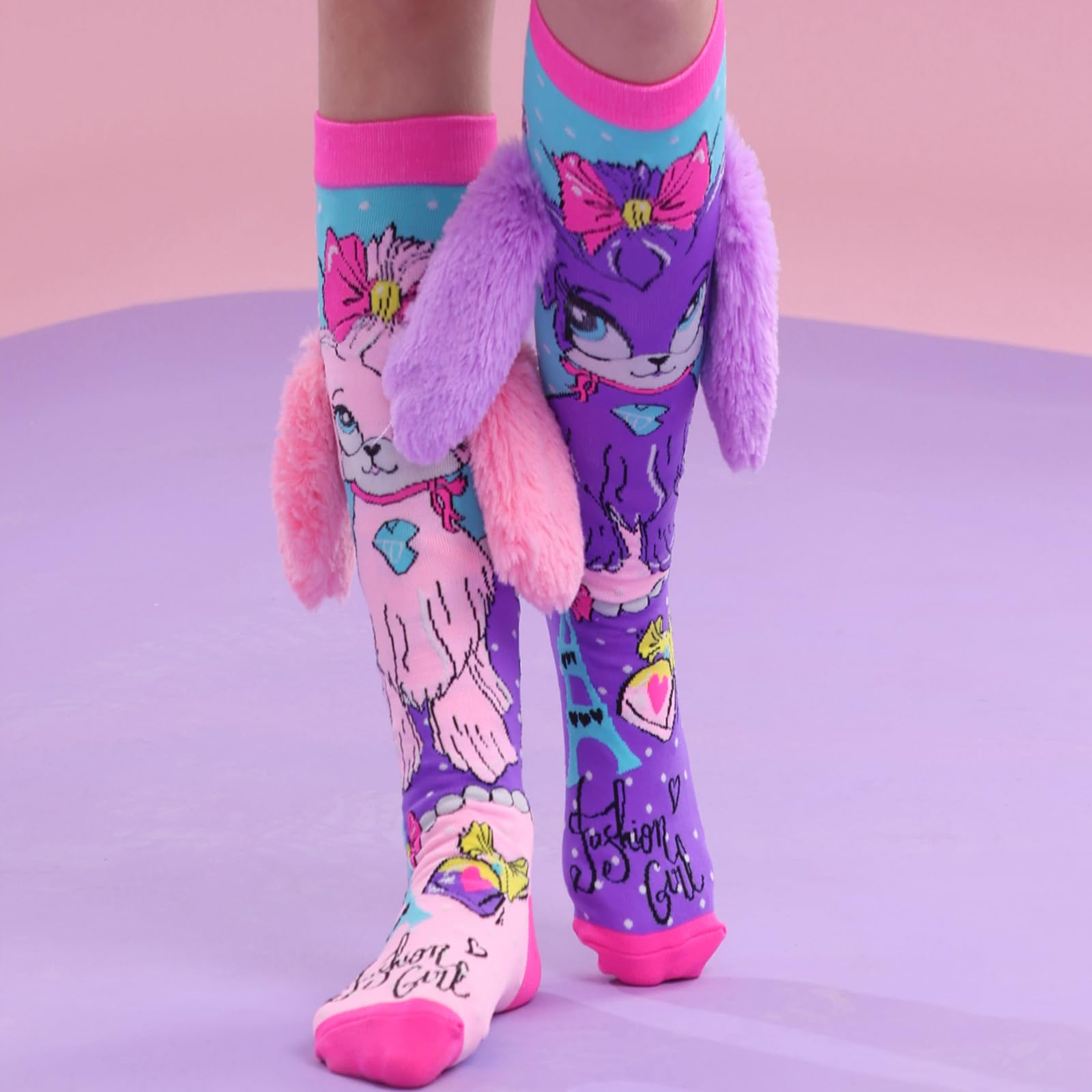 Crazy socks for kids Cute girl socks girls wacky Funky Stretch Mid to High Novelty Socks