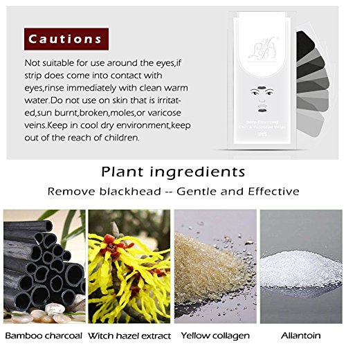 10Pcs Blackhead Remover Nose Mask + 10Pcs Chin Forehead Black Head Mask Acne Treatment Pore Strip Black Peeling Mask Skin Care