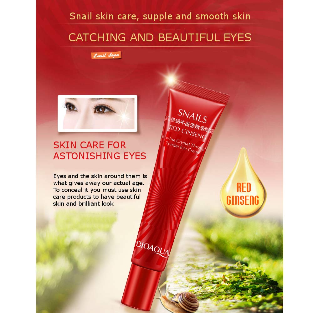 bioaqua snail red ginseng eye cream