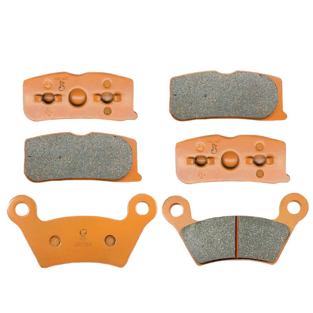 LE LEFOSSI Front Rear Carbon Fiber Brake Pads for Compatible with Can Am Spyder RT/RT-S/RS/RS-S 10-12 FA474F FA473R