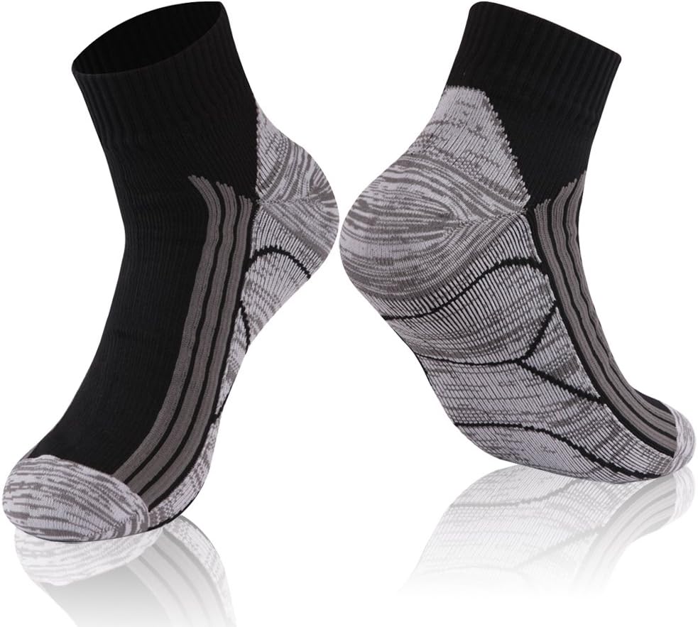 RANDY SUN 100% Waterproof Socks, Unisex Cycling/Hunting/Fishing/Running Ankle/Mid Calf Socks
