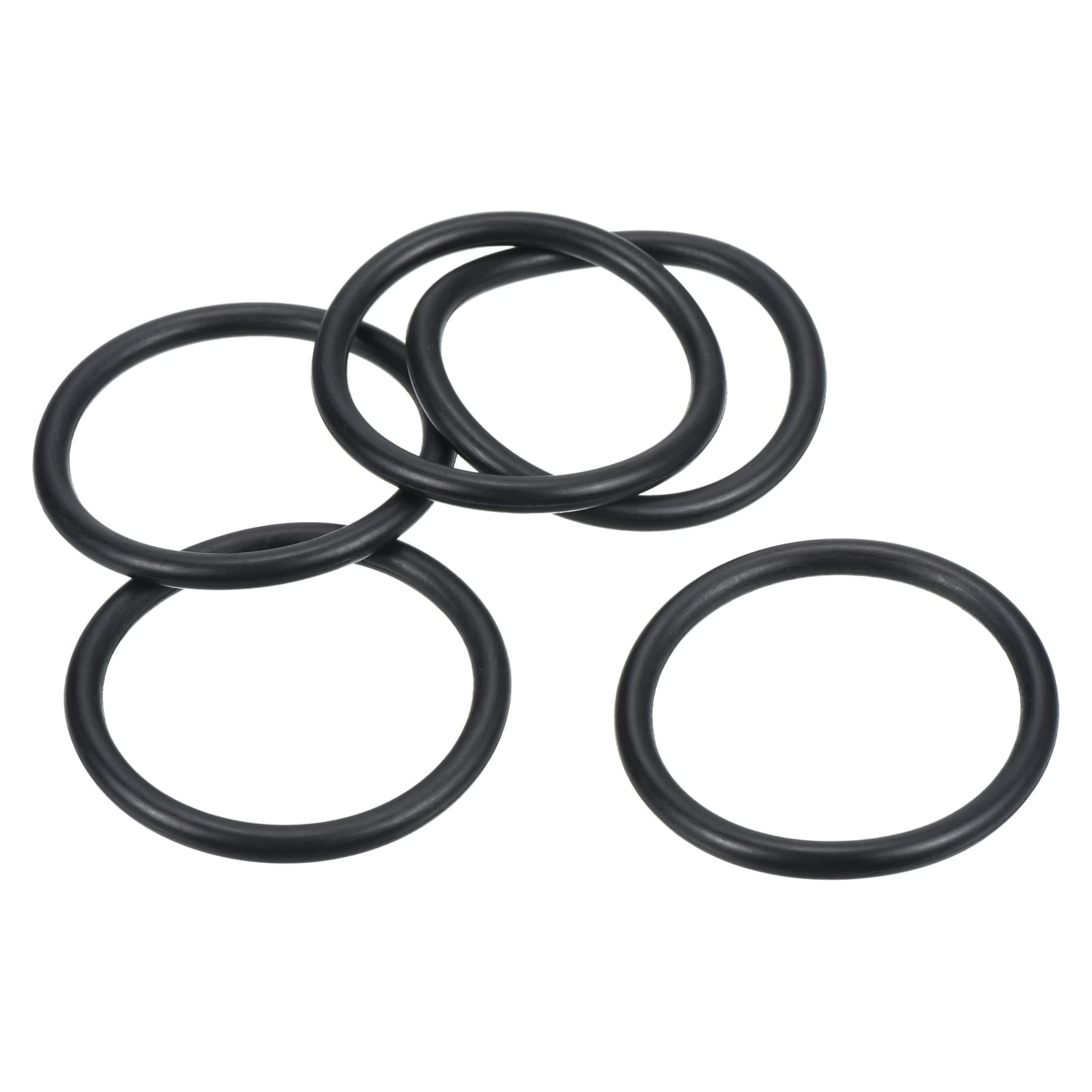 PATIKIL Nitrile Rubber O-Rings 65mm OD 55mm ID 5mm Width, 20 Pcs Metric Sealing Gasket for Faucet Plumbing Automotive Repair, Black