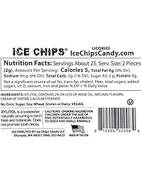 ICE CHIPS Xylitol Candy 6 latas (paquete de variedad); bajo carburante, libre de gluten – incluye banda de hielo como se muestra