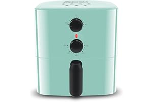 Elite Gourmet EAF-3218BL Personal 1.1Qt Compact Space Saving Electric Hot Air Fryer Oil-Less Healthy Cooker, Timer & Temperat