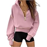 SweatyRocks Zip Up Hoodies for Women 2025 Fall Fashion Pullover Sweatshirt Thermal Lined Tops