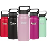 Healthy Human Stainless Steel Water Bottle | Double Walled Vacuum Insulated Water Thermos for Adults | Eco-Friendly Travel Bottles with Leak Proof Lid (Petal Pink, 16 oz/ 473 ML)
