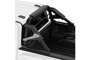 EMEKIN Universal Truck Bed Roll Bars,Adjustable Sport Bed Rack Roll Bars for Full Size Pickup Truck Compatible with Ford F-150/F-250/F-350,Ram 1500/2500/3500,Chevy Silverado,GMC Sierra,Tacoma,Tundra,Titan