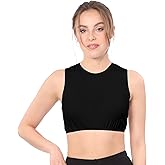 Kosher Casual Modest High Neck Cropped Tank Layering Shell – Modesty Panel for Women – Crop Tank for Low-Cut Dresses & Tops
