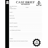 Law School Case Brief Notebook: Case Brief for Law Students | Case Brief Template | 100 Cases | 8.5"-inch X 11"-inch
