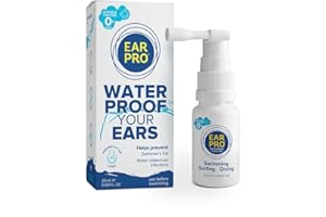 EARPRO - WATERPROOF YOUR EARS EarPro Natural Swimmer Ear Spray for Kids & Adults (20ml) – Block Water Before Swimming, Surfing or Diving - Replace Ear Plugs – Safe & Easy Protection against Trapped Water – 1 Pack, Up to 200 Sprays