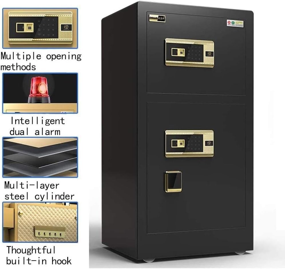 CHUXJ Wall Safes Fingerprint Password Safe Large Office
