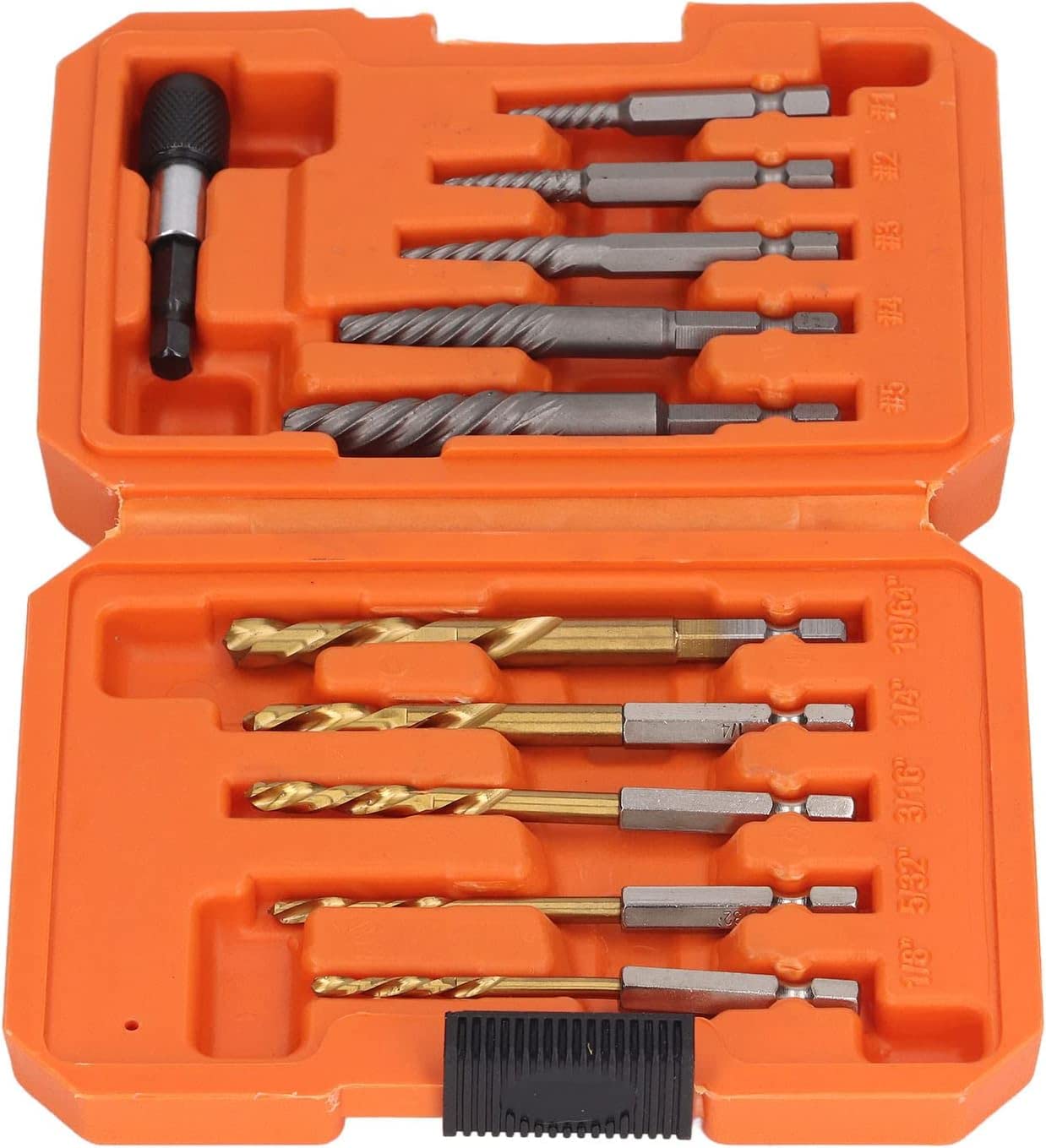 Screw Extractor, 11Pcs Screw Extractor Set, Easy Out Bolt Extractor Set for Removing Stripped, Rounded, Damaged, Broken, Screw