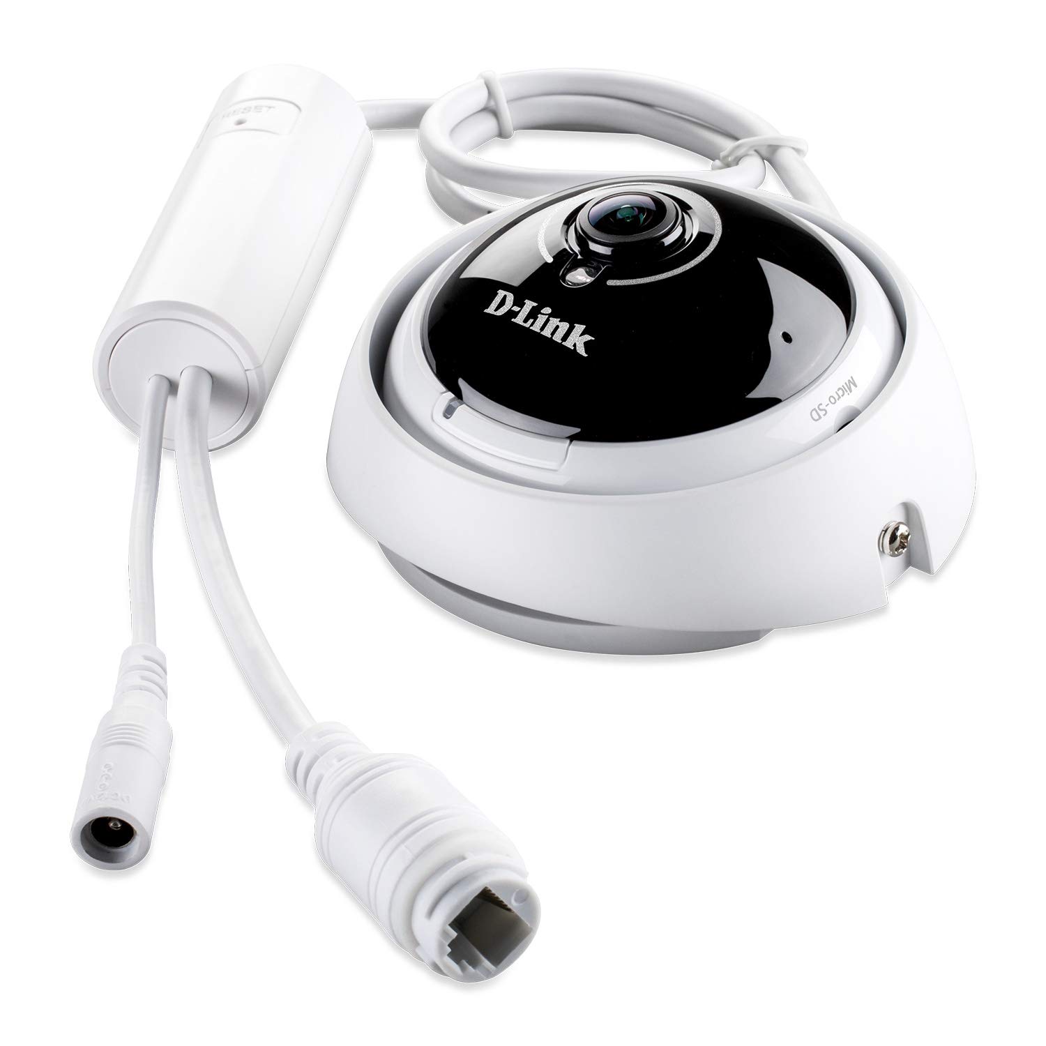 D-Link Vigilance Full HD 3MP Panoramic Poe Camera DCS-4622 360 ° Surveillance 2 Way audio Motion Detection WDR Onboard SD Recording Day/Night