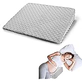Wedge Pillow for Pregnancy, Memory Foam Slope Pillow with Removable Cover, Support Sleeping Belly Back Knees Legs, Travel Essentials, Pregnancy Caring Gifts for Pregnant Women Wife Friends