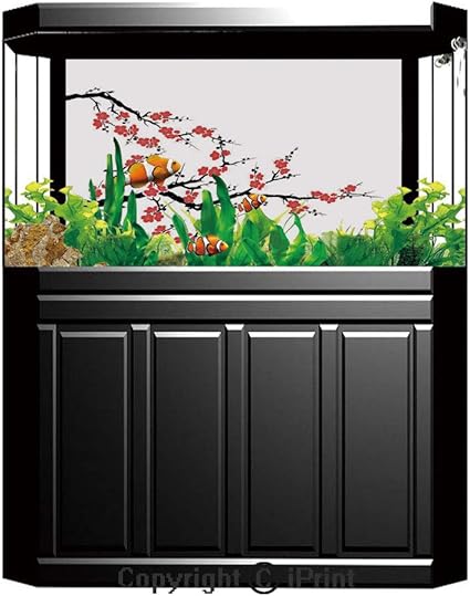Amazon Com Terrarium Fish Tank Background Japanese Simplistic