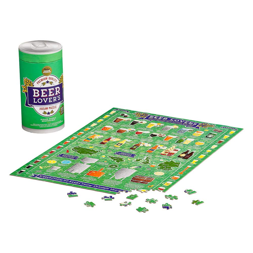 Beer Lover's 500 Piece Jigsaw Puzzle, Green